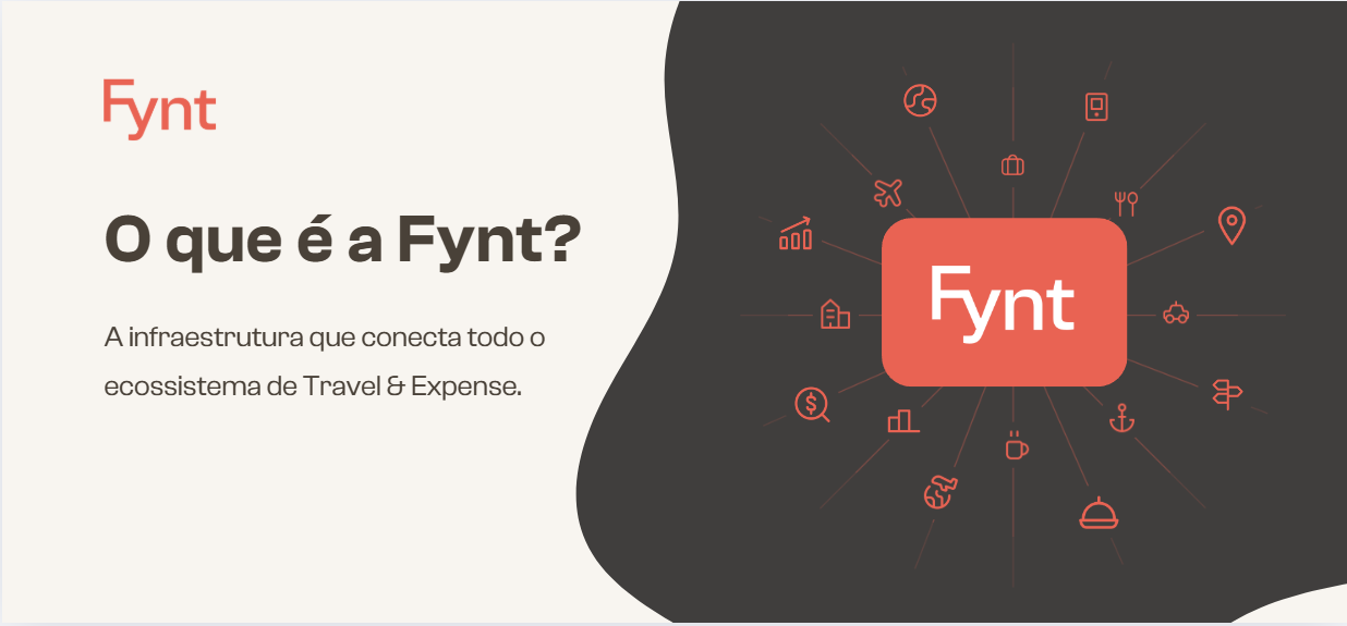 Infraestrutura Fynt conectando o ecossistema de Travel & Expense.