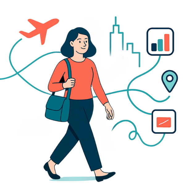 Soluções inteligentes para gestão de viagens corporativas, gestão de T&E, plataforma para viagens de negócios